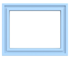 Picture frame. Landscape frame. 3D illustration.