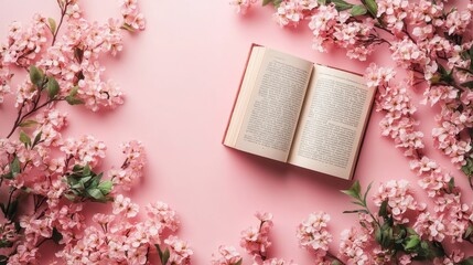 Floral elements for World Book Day celebration