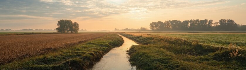 A drainage channe