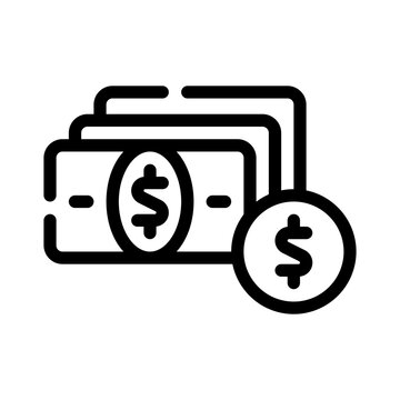 recommend clip art: dollar line icon