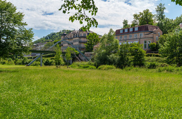 Kurpark und Rosengarten im Staatsbad Bad Kissingen, Unterfranken, Franken, Bayern, Deutschland