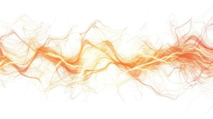 1. Glowing electric arcs isolated on a pristine white background, capturing the raw power and beauty of electricity in mid-air