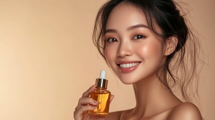 Fototapeta premium Radiant Skin Care with Facial Oil