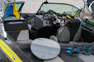 The helmsman's position on a boat.