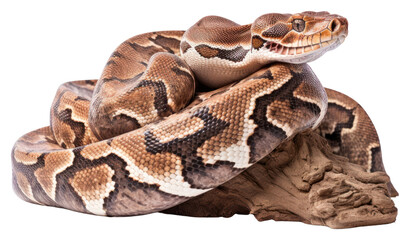 Fototapeta premium PNG Reptile animal snake white background.