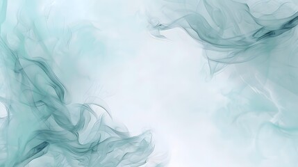 Fototapeta premium Abstract Blue Green Smoke Swirls Background