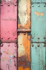 Aged metallic backdrop in various colors