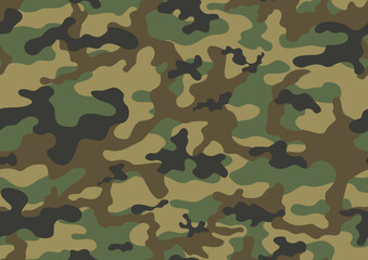 
vector camouflage pattern, army texture, classic seamless military background