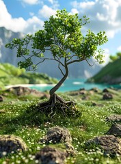 Lonely Tree in the Landscape