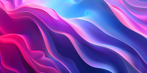 Obraz premium Abstract Purple and Blue Wavy Background
