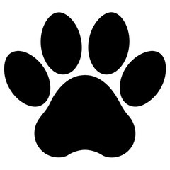 paw print icon vector illustration