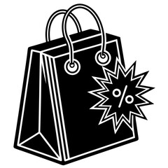 shopping bag with christmas tree