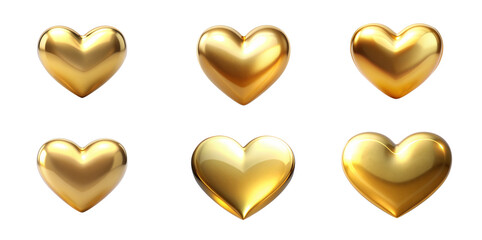 Fototapeta premium Heart Isolated on Transparent Background