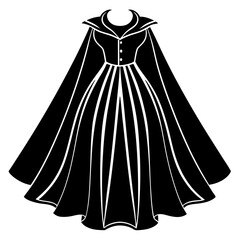 Cape Dress vector