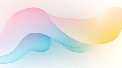 Fototapeta premium Abstract colorful wave background with soft pastel colors