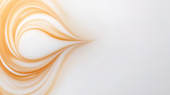 Top view of a cup of latte art with copy space