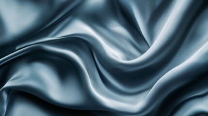 Fototapeta premium Elegant soft cloth in rich, flowing waves, forming a luxurious background in muted tones.