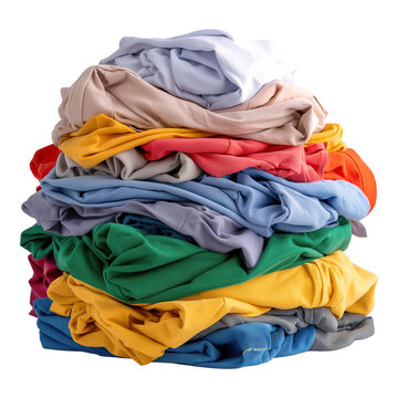 A Stack of Colorful Clothes