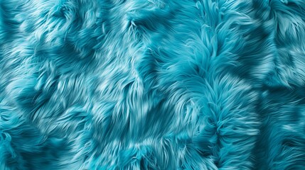 Obraz premium Soft and fluffy teal texture resembling animal fur