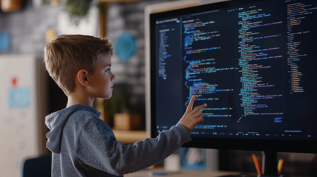 Boy presenting coding project in class Some of the most highly rated AI code assistants include GitHub Copilot Codeium and Tabnine