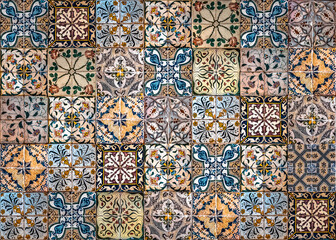 Background of vintage ceramic tiles