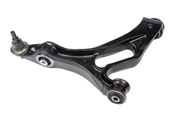 new suspension arm of a vehicle on a white background. New suspension lower control arm of a...