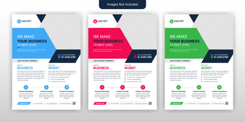 Corporate Business Flyer poster pamphlet brochure cover design layout vector template