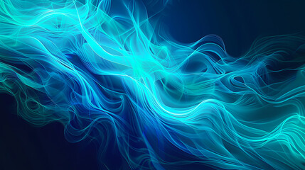 Obraz premium Abstract blue wave background fluid liquid dynamic flow light elegant curve motion illustration modern design wallpaper template futuristic science backdrop art