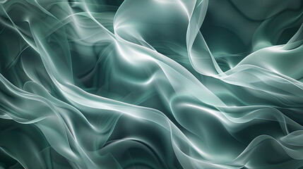 Obraz premium Abstract background with smooth lines flow waves elegant dark turquoise design modern fluid art