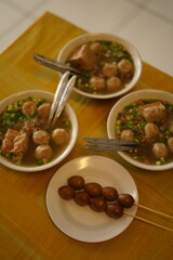 meat balls food popular of indonesia