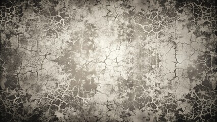 Fototapeta premium Grunge background black and white. Texture of cracks, scratches, scuffs, dust, dirt. Dark monochrome surface. Old vintage vector pattern 
