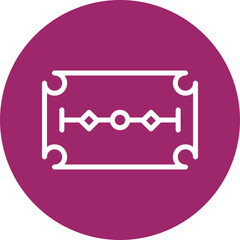 Blade Vector Line White Circles Multicolors