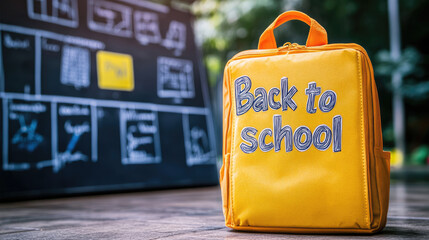 A Bright Yellow Backpack Perfect for the Exciting Back to School Season Ahead of Us