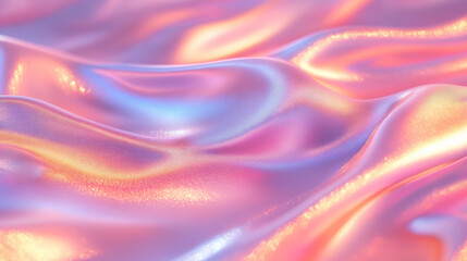 Obraz premium Abstract Holographic Gradient Background with Soft Noise