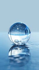 Water Droplet Sphere Reflection.