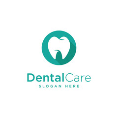 Dental care logo icon vector