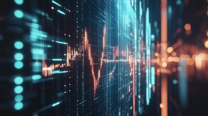 Metaverse technology financial chart 