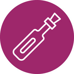Message In Bottle Vector Line White Circles Multicolors