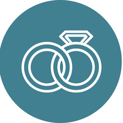 Linked rings Vector Line White Circles Multicolors