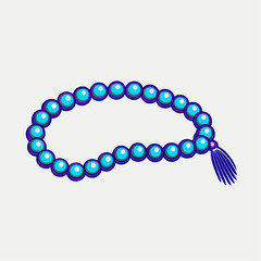 Prayer beads isometric vector icon illustration (12)