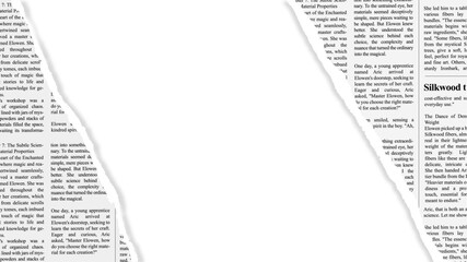 Naklejka premium news paper page torn with transparent background