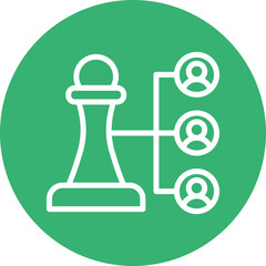 Strategic Connection Vector Line White Circles Multicolors