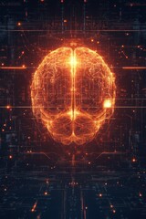 Obraz premium Neurotech Themed 