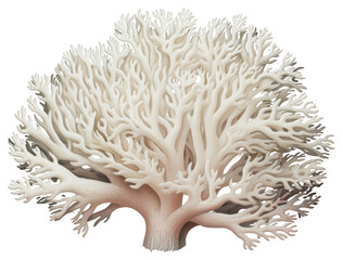 PNG Bleached coral undersea outdoors, digital paint illustration. AI generated image