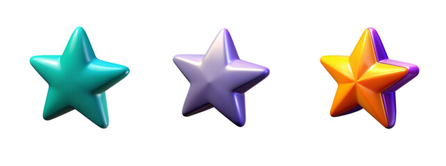 Obraz premium Bright Shining Star on Transparent Background