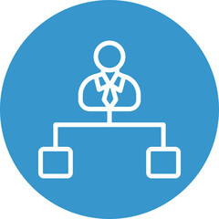  Head Vector Line White Circles Multicolors