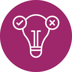 Decision Vector Line White Circles Multicolors