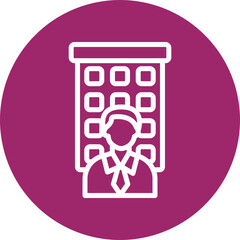 Organization Vector Line White Circles Multicolors