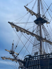 sailing ship at the dock