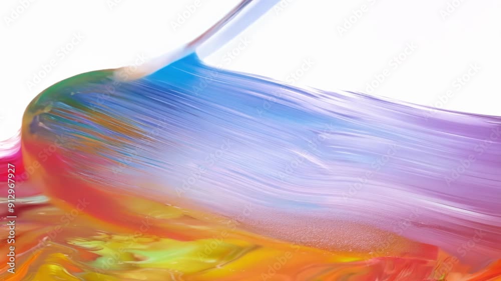 Poster experience a mesmerizing flow of vibrant colors blending seamlessly, creating an enchanting display 